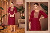 Bina By Aanchi Roman Silk Straight Embroidered Kurti Best Wholesale Shop In Surat